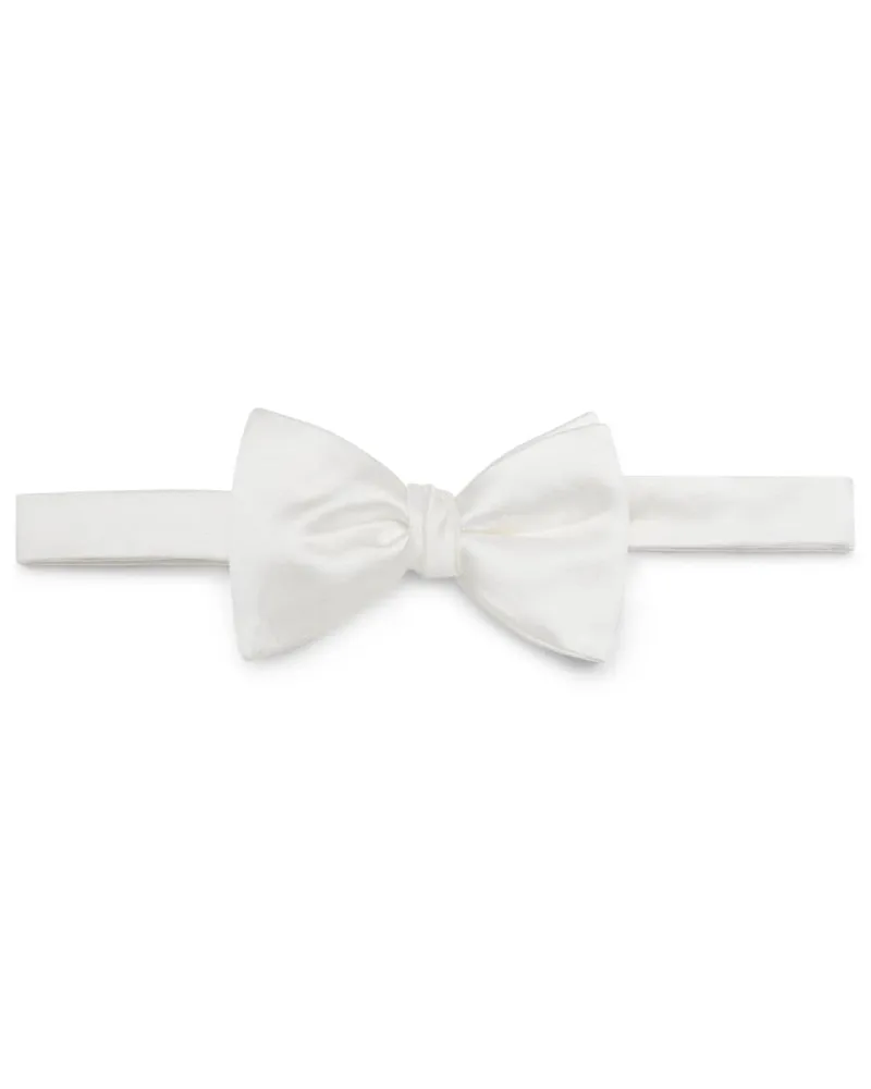 Brunello Cucinelli Fliege aus Satin - Weiß Weiß