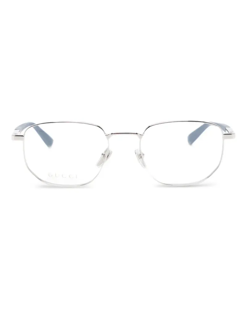 Gucci Brille mit eckigem Gestell - Silber Silber