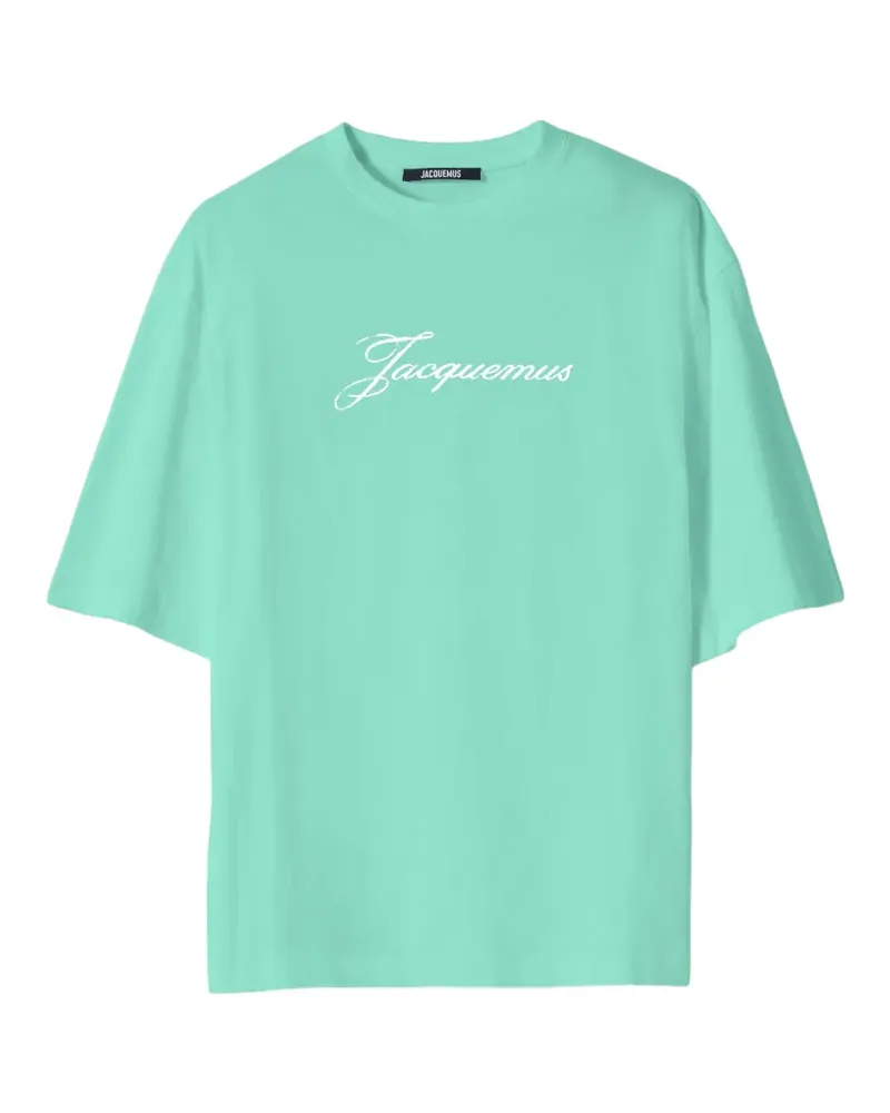 Jacquemus T-Shirt mit Logo-Print - Grün Grün