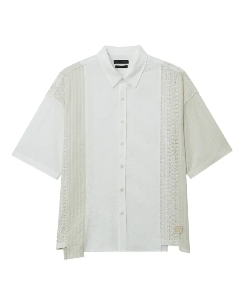 FIVE CM Klassisches Hemd - Weiß Weiß