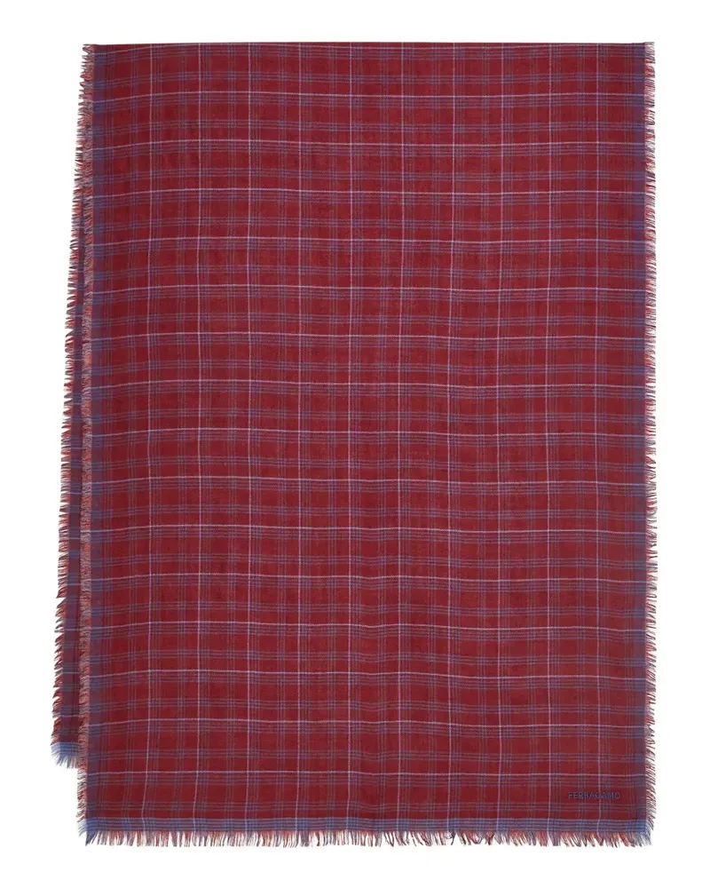 Ferragamo cashmere and silk scarf - Rot Rot