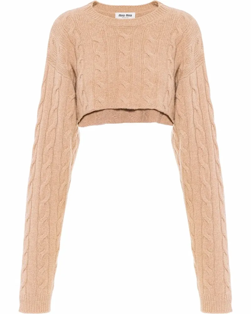 Miu Miu Gestrickter Pullover - Braun Braun