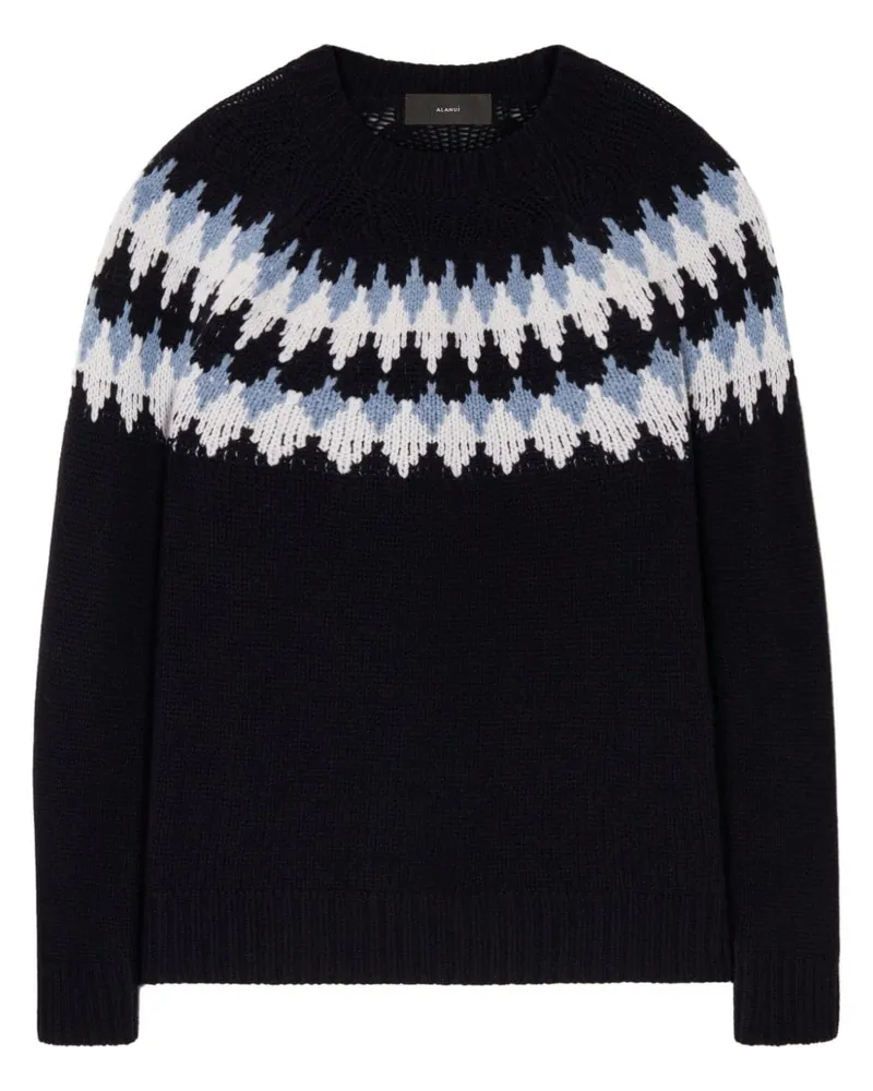 Alanui Pullover mit Fair-Isle-Intarsie - Blau Blau