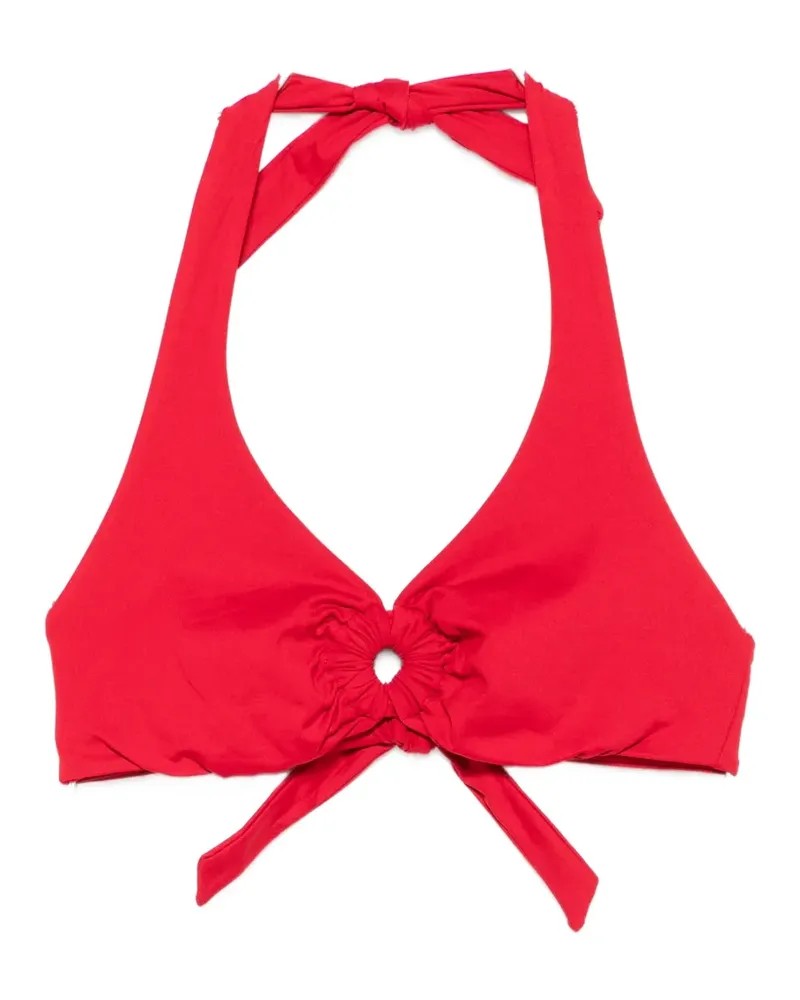 FISICO-Cristina Ferrari ring-detail bikini top - Rot Rot