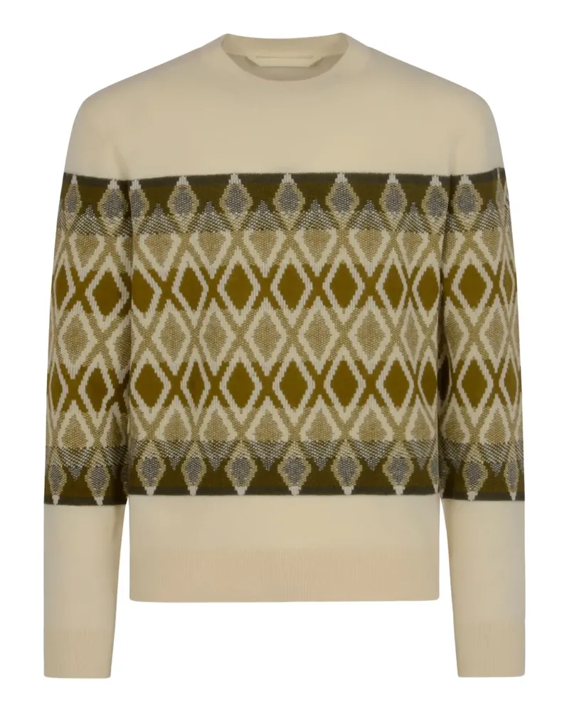 Moncler Pullover mit Rautenmuster - Nude Nude