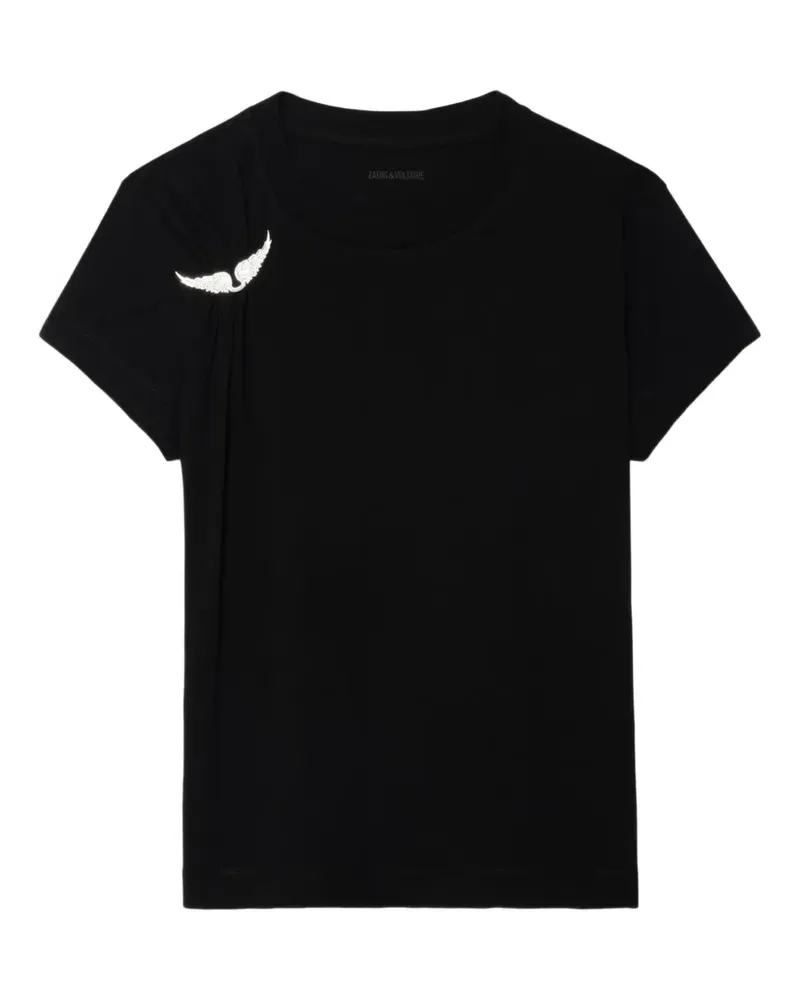 Zadig & Voltaire T-Shirt mit Logo-Detail - Schwarz Schwarz