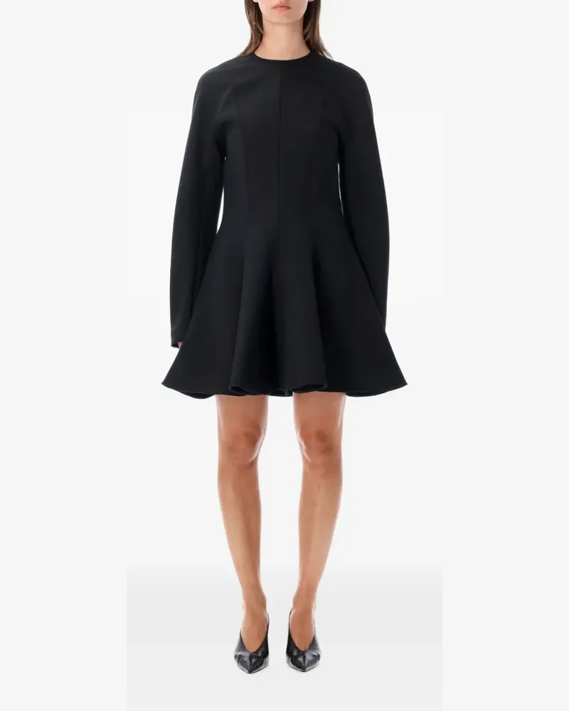 Stella McCartney peplum wool mini dress - Schwarz Schwarz