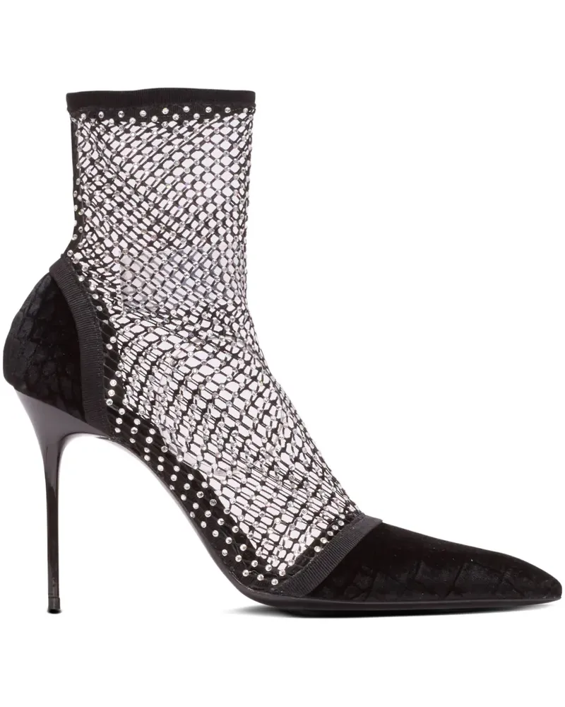 Balmain Stiefel aus Leder - Schwarz Schwarz