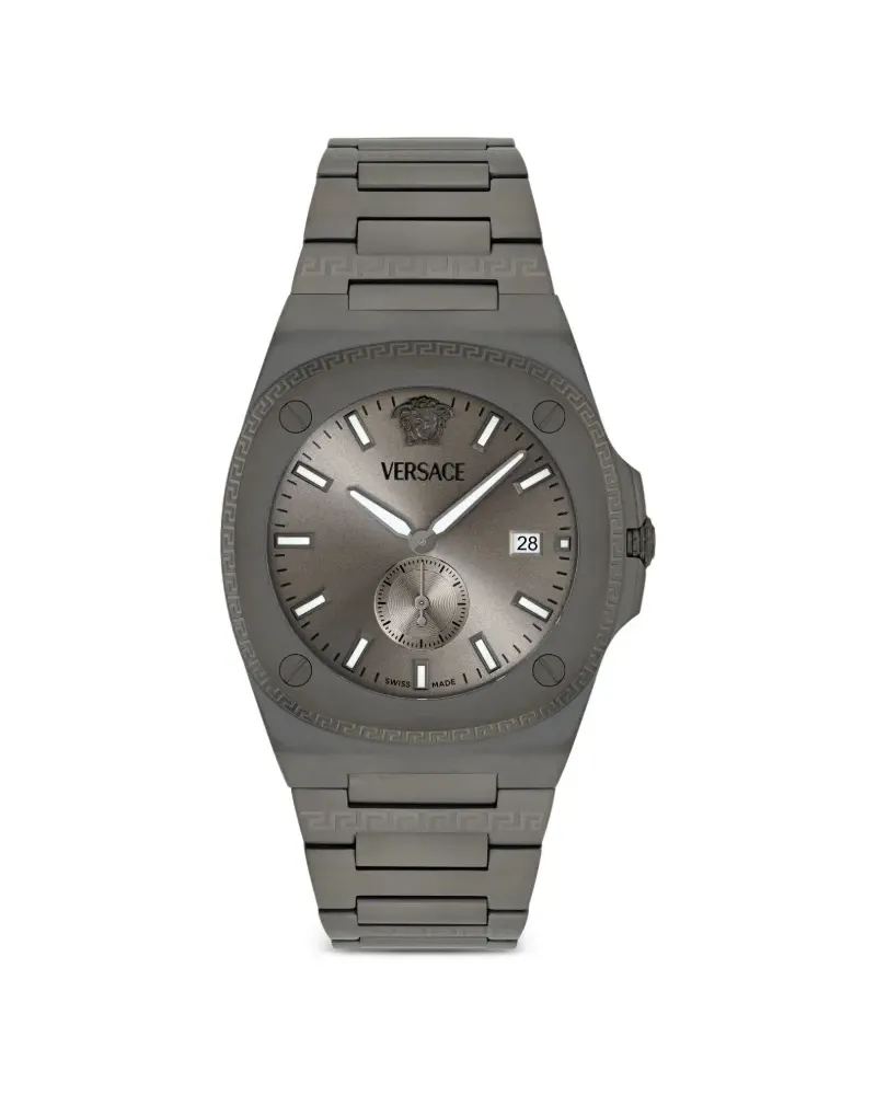 Versace Antares Greek Key 43mm - Grau Grau
