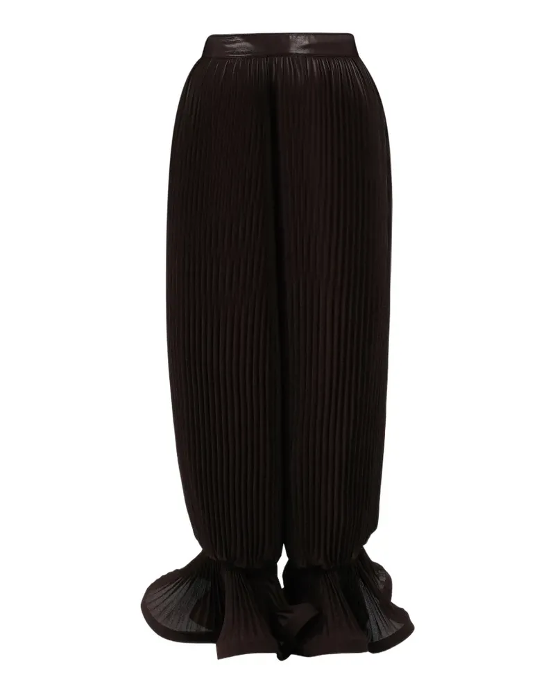 Rowen Rose Plissierte Hose - Braun Braun