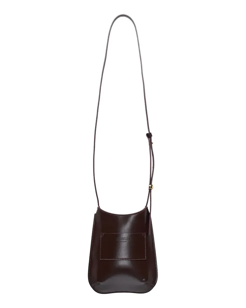 Jacquemus Bisou leather shoulder bag - Braun Braun
