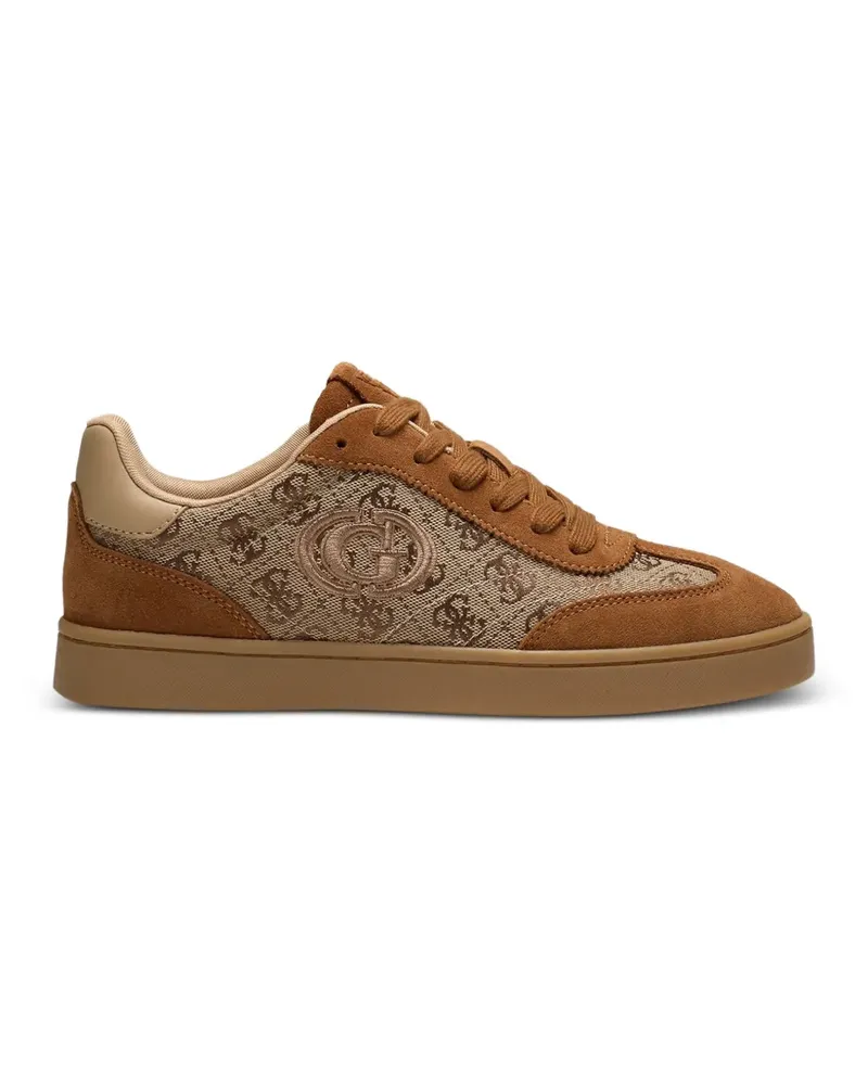 Guess Jacek Sneakers mit Monogramm-Print - Braun Braun