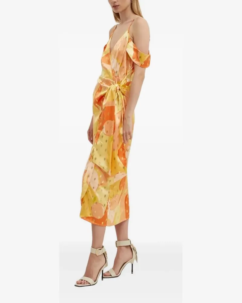 Never Fully Dressed Schulterfreies Kleid - Orange Orange