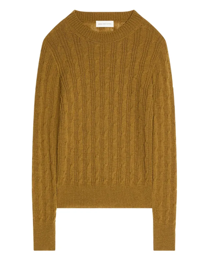 Dries van Noten Klassischer Pullover - Gelb Gelb