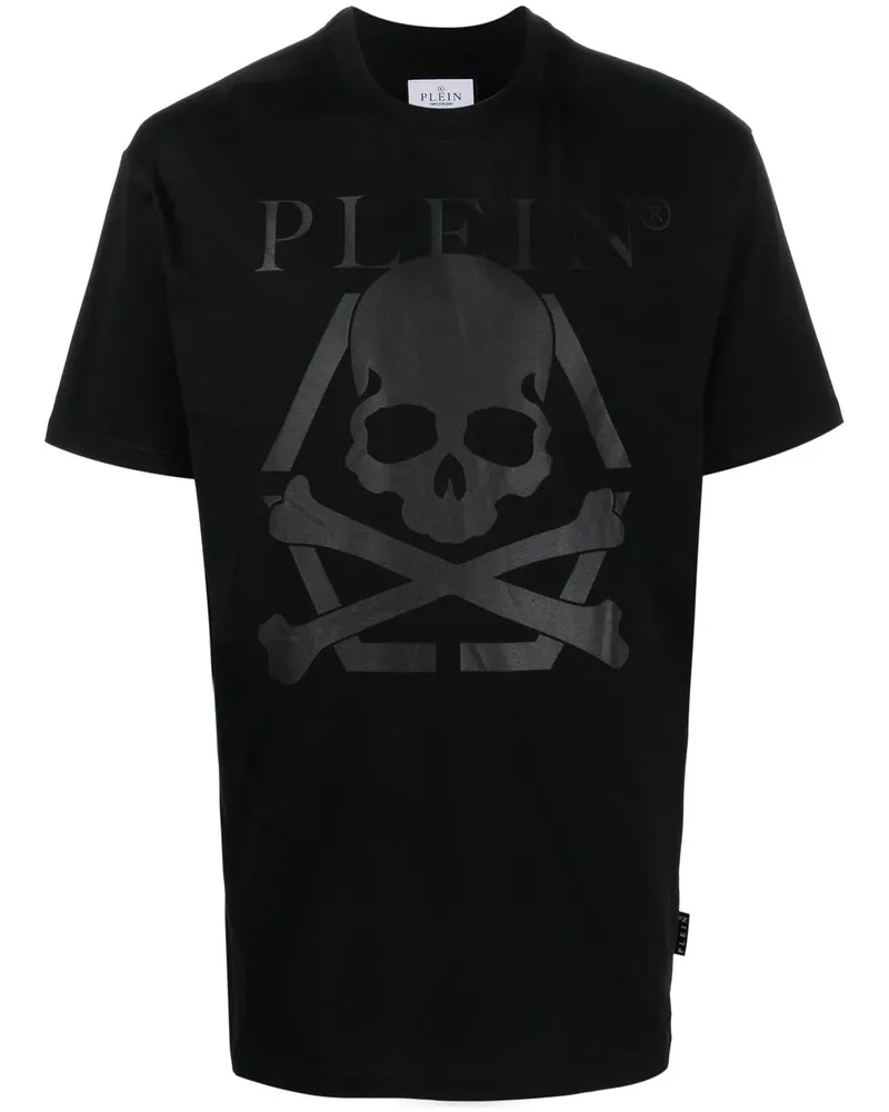 Philipp Plein T-Shirt mit Totenkopf-Print - Schwarz Schwarz