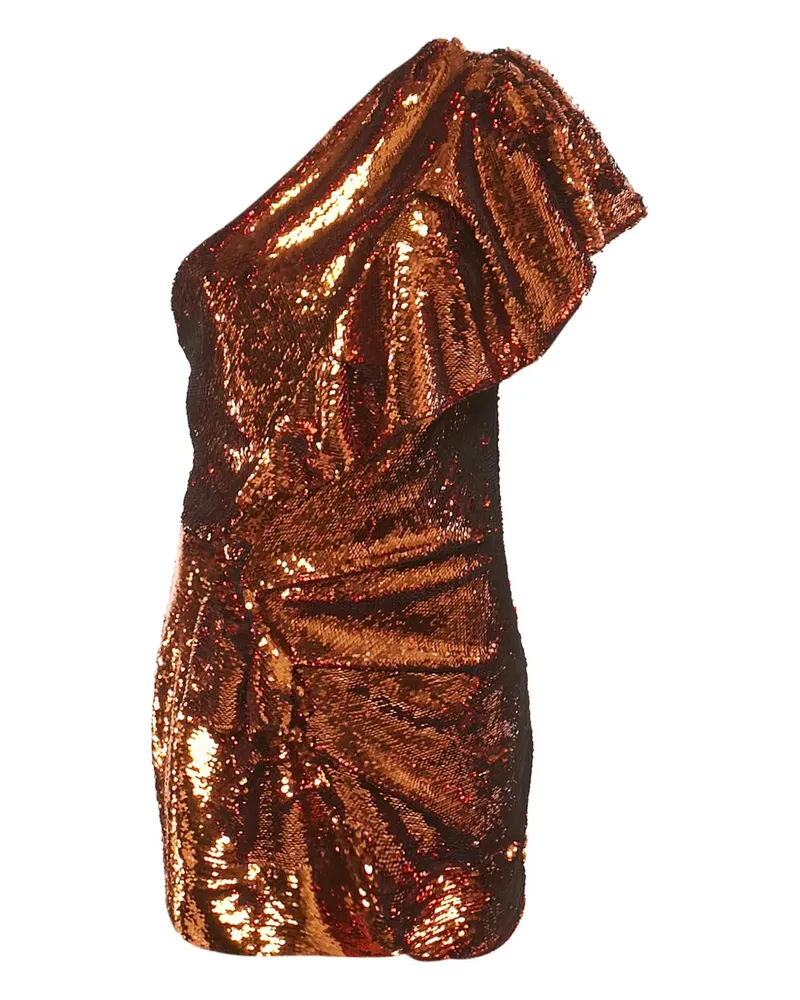Alexandre Vauthier sequin-embellished one-shoulder dress - Orange Orange