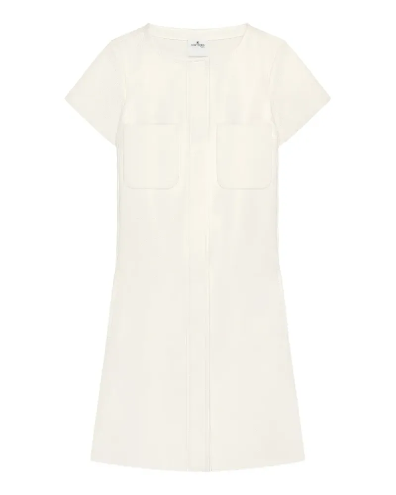 Courrèges Minikleid aus Vinyl - Weiß Weiß