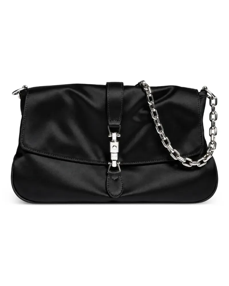 Gucci Mittelgroße Aperitivo Schultertasche mit Kette - Schwarz Schwarz