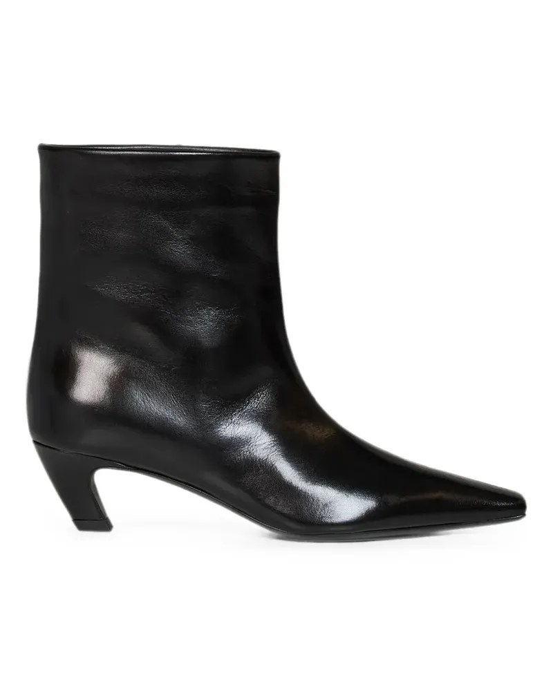 KHAITE square-toe ankle boots - Schwarz Schwarz