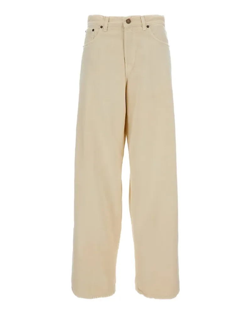 Haikure Weite Jeans im Five-Pocket-Design - Nude Nude