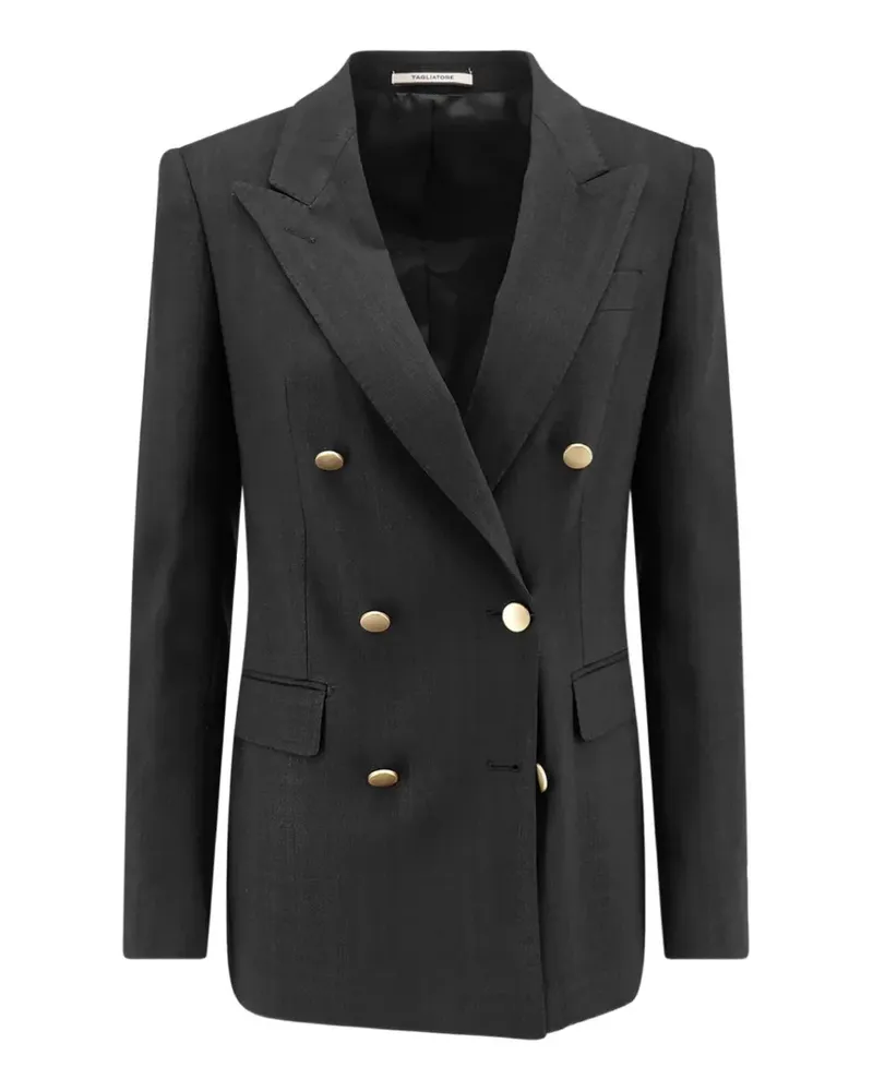Tagliatore buttoned tailored blazer - Schwarz Schwarz