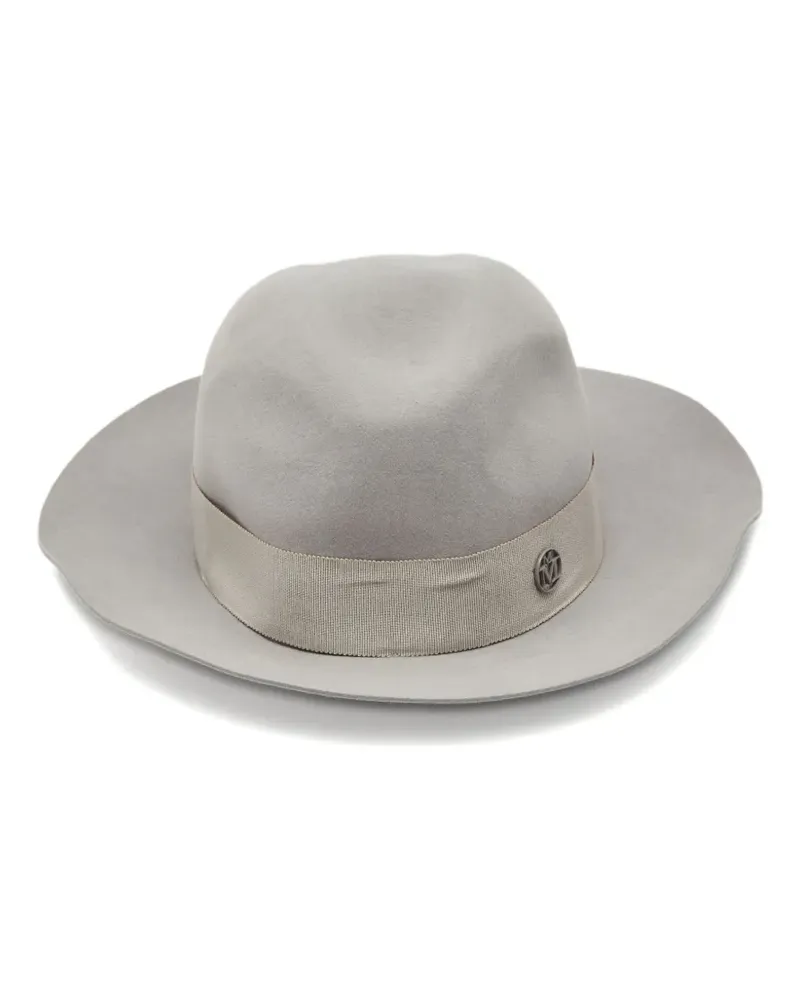Maison Michel Fedora aus Filz - Grau Grau