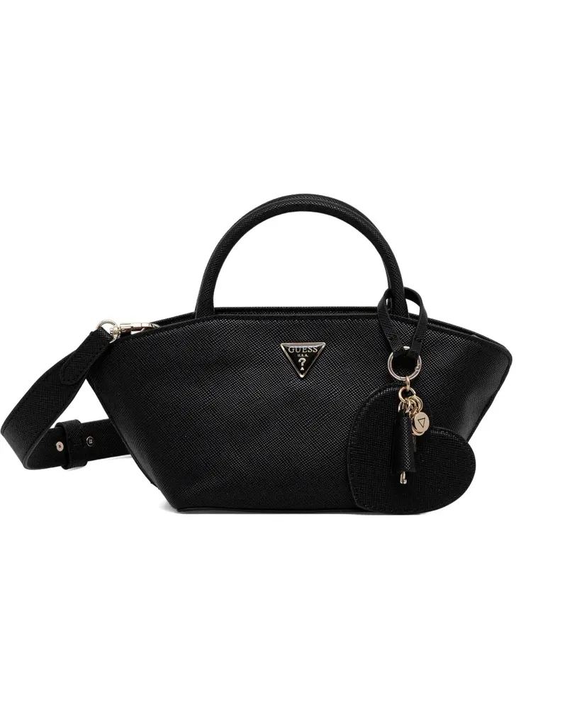 Guess Bolena Tote Bag mit Anhänger - Schwarz Schwarz