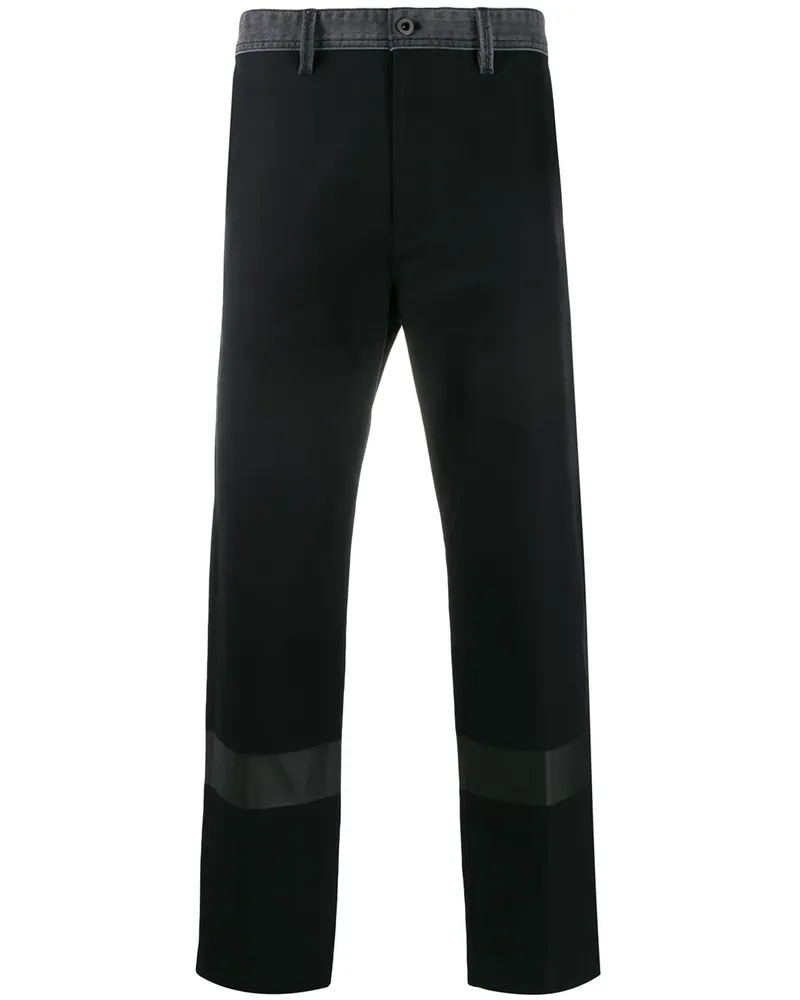 Diesel Gerade Chino mit Jeansbund - Schwarz Schwarz