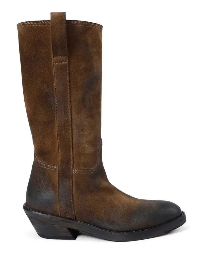 Ann Demeulemeester Laxit suede boots - Braun Braun