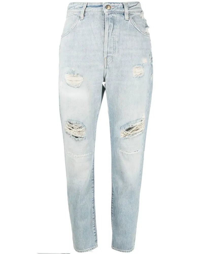 WASHINGTON DEE CEE Schmale Cropped-Jeans - Blau Blau