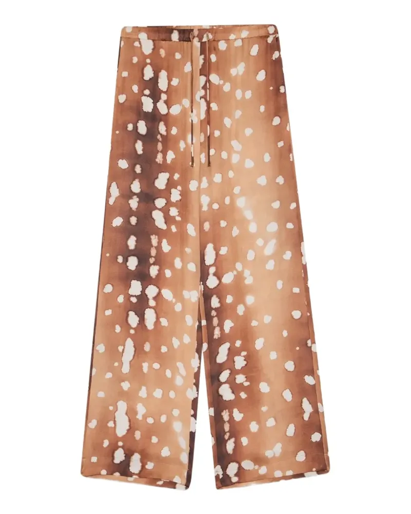 ottod’Ame Weite Hose mit Flecken-Print - Braun Braun