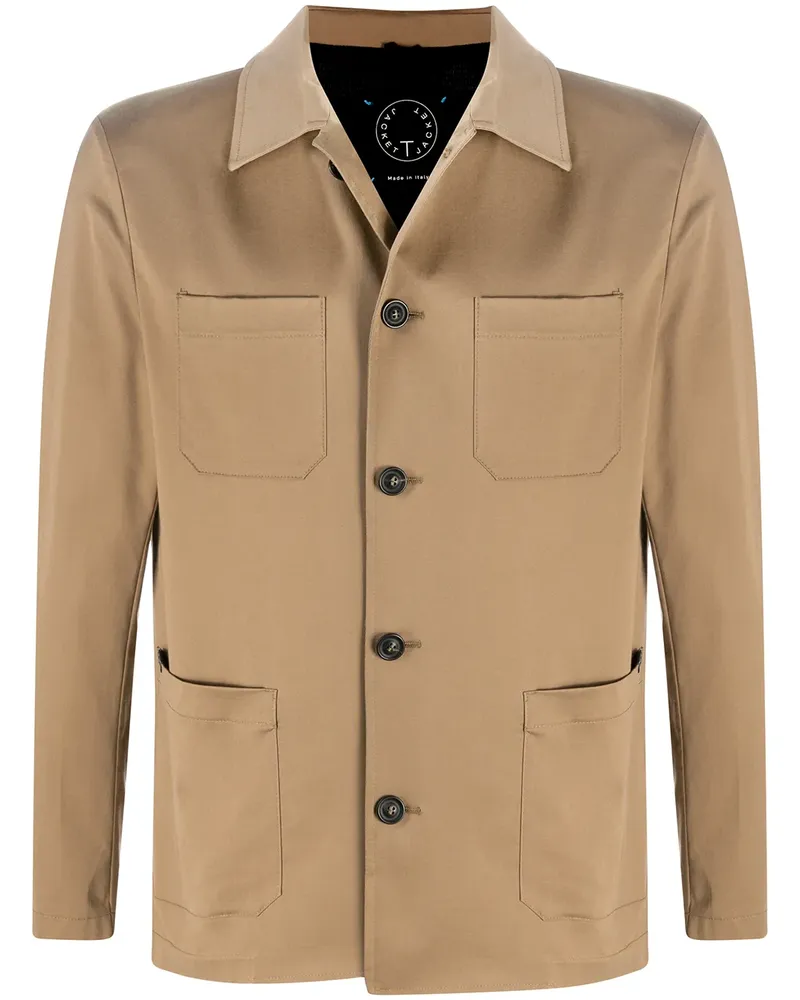 Tonello Geknöpfte Hemdjacke - Braun Braun