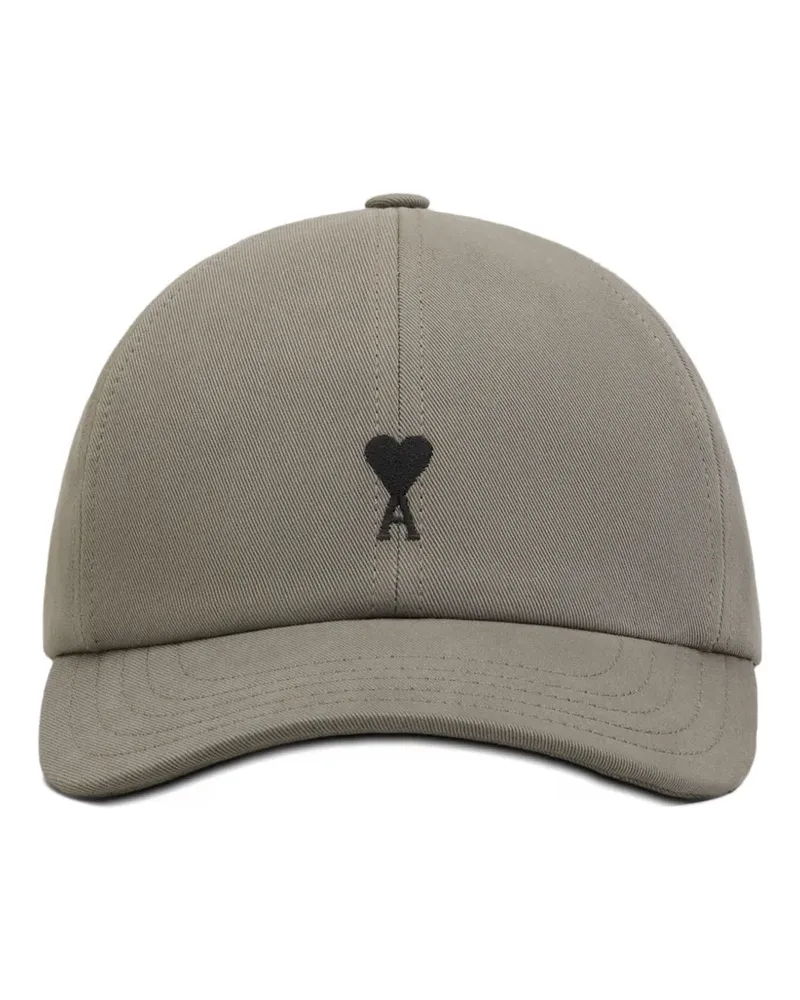 AMI Paris Ami de Coeur Baseballkappe mit Stickerei - Grau Grau