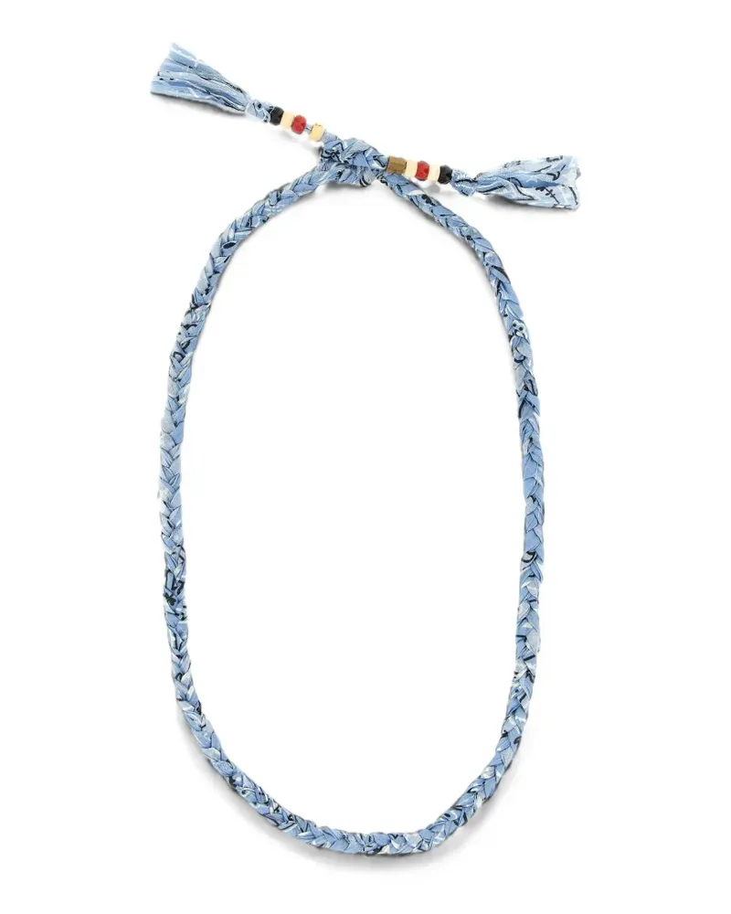 Alanui Bandana braided necklace - Blau Blau