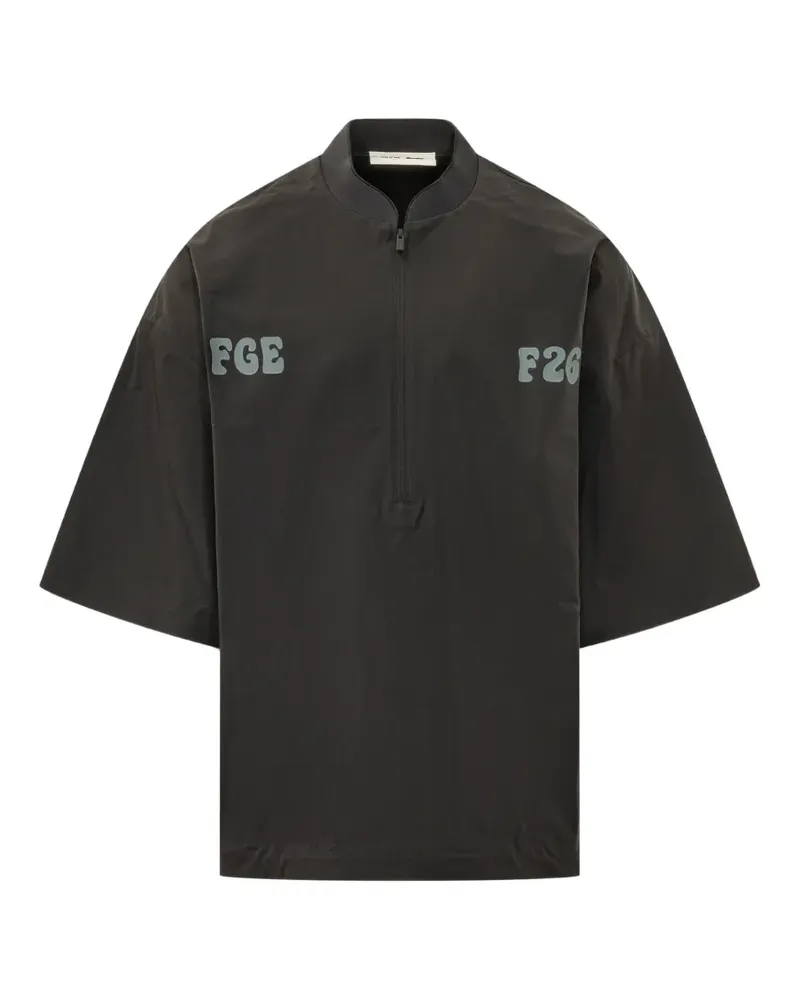 Fear of God half-zip baseball shirt - Schwarz Schwarz