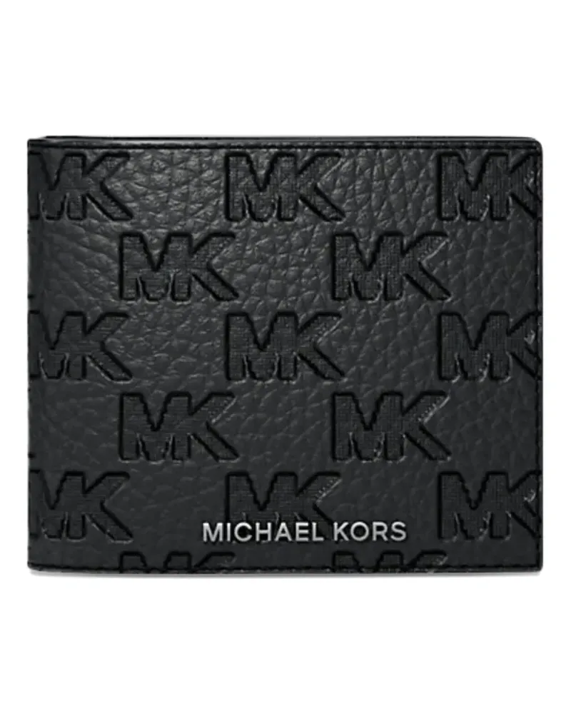 Michael Kors Hudson logo-embossed leather wallet - Schwarz Schwarz