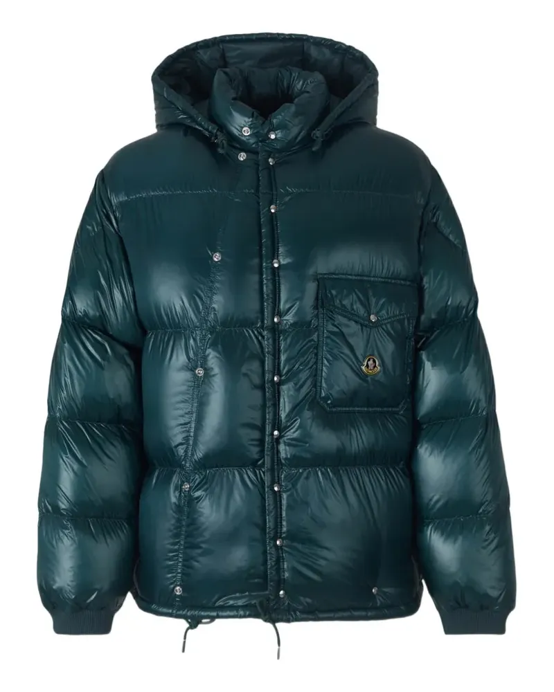 Moncler Kurze Karakorum Daunenjacke mit Kapuze - Grün Grün