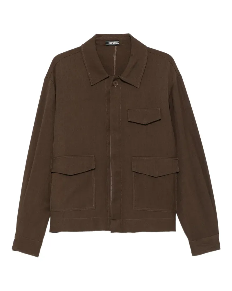 IMPERIAL button-up flap-pocket shirt jacket - Braun Braun