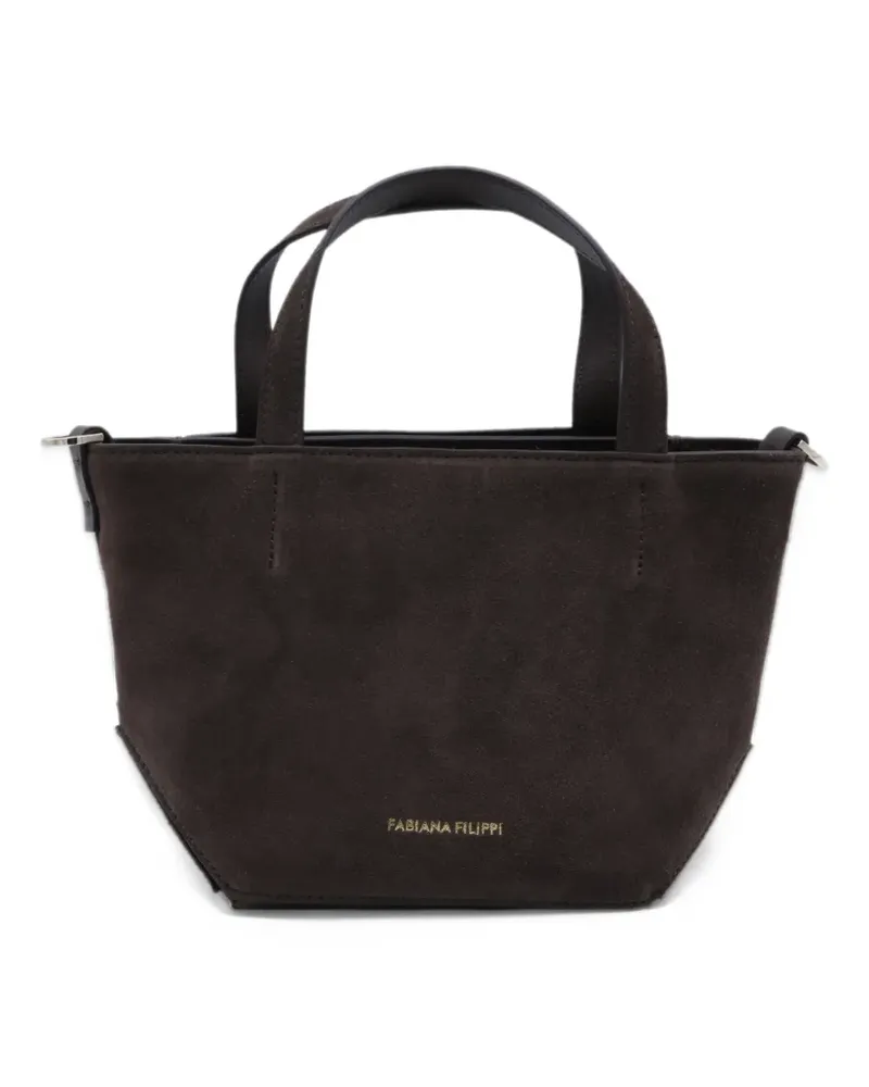 Fabiana Filippi suede tote bag - Braun Braun