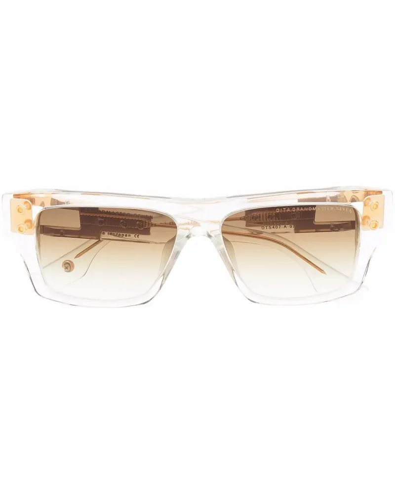 DITA Brille mit eckigem Gestell - Weiß Weiß