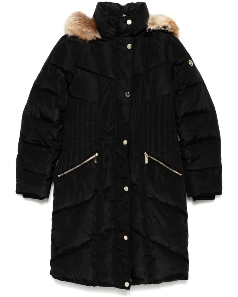 Michael Kors Chevron 3/4 Steppmantel - Schwarz Schwarz