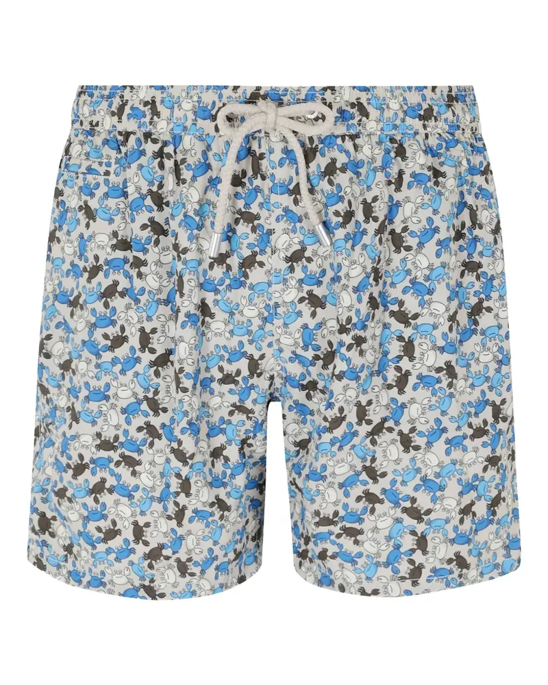 MC2 Saint Barth Lighting Micro crab-print swim shorts - Grau Grau