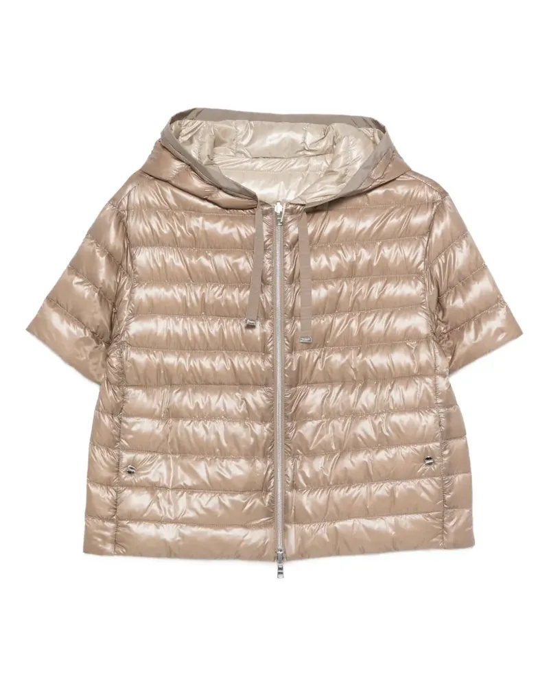 Herno short-sleeve hooded jacket - Nude Nude