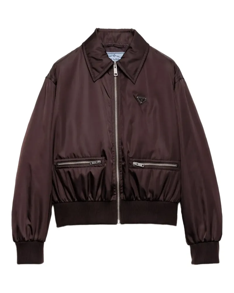 Prada Jacke aus Re-Nylon - Braun Braun