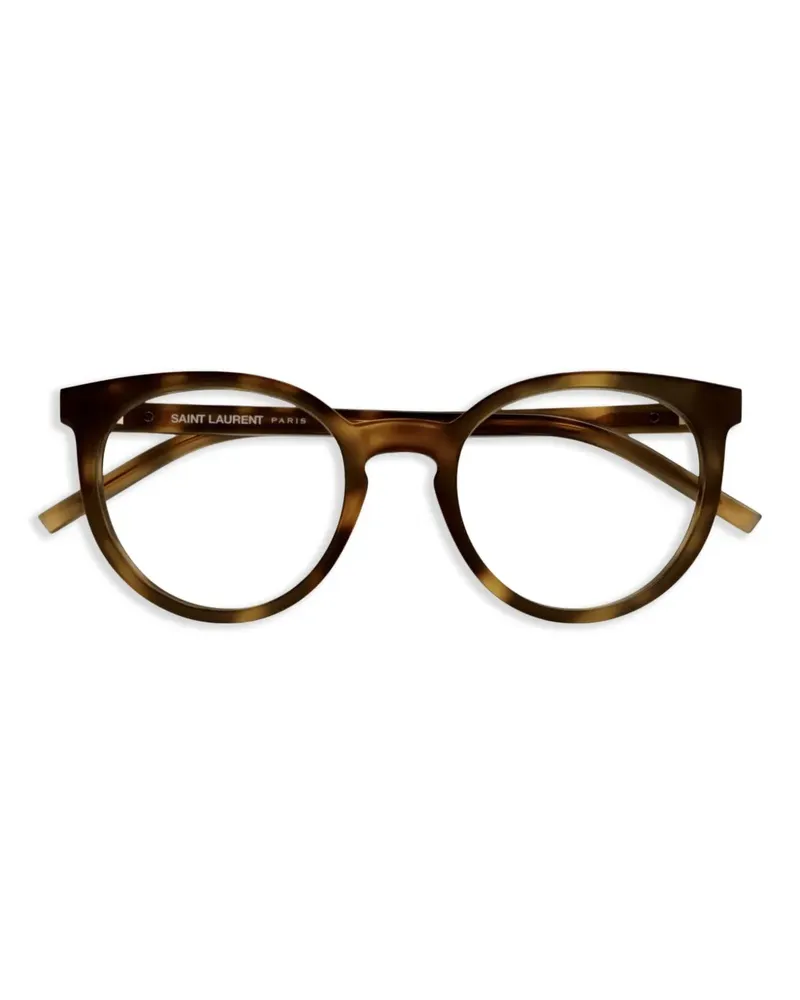 Saint Laurent Brille mit rundem Gestell - Braun Braun