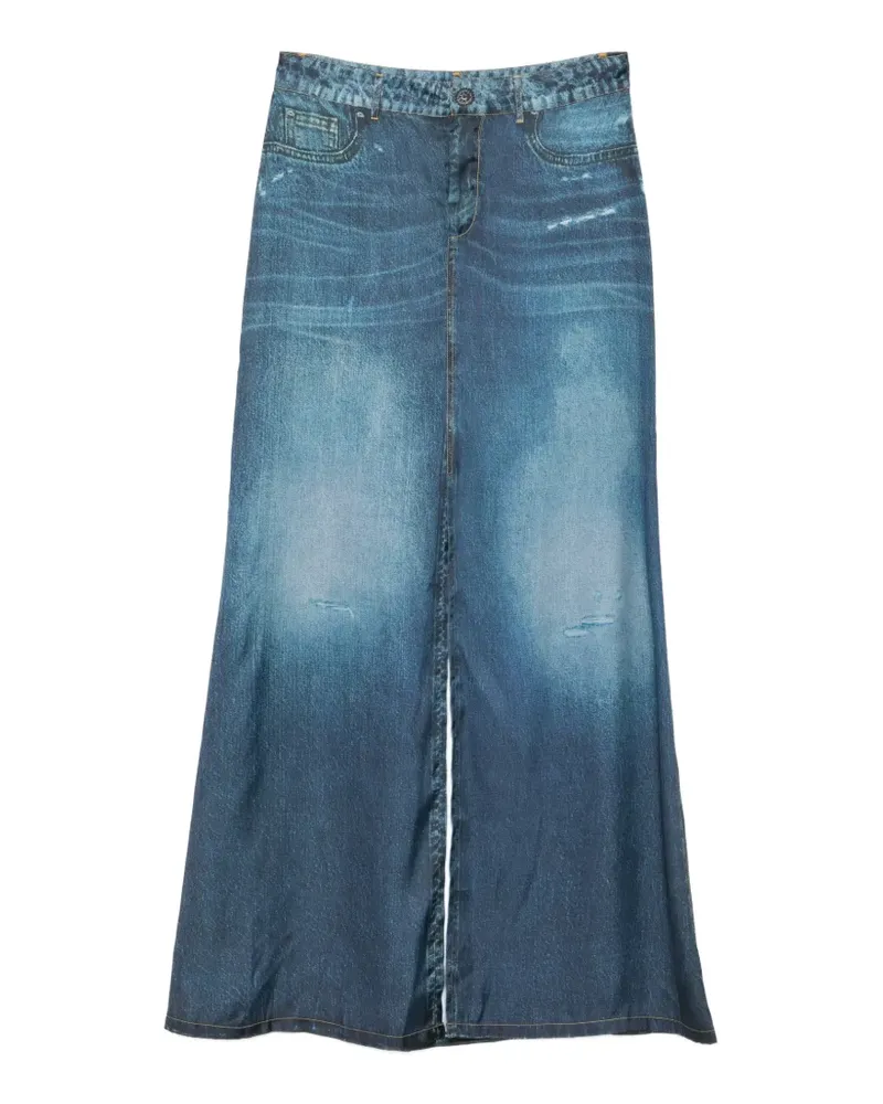 Liu Jo printed midi skirt - Blau Blau