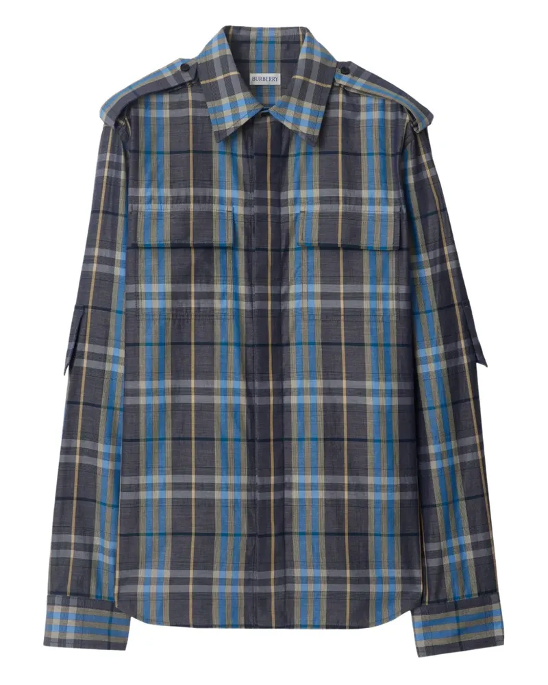 Burberry Kariertes Hemd - Blau Blau