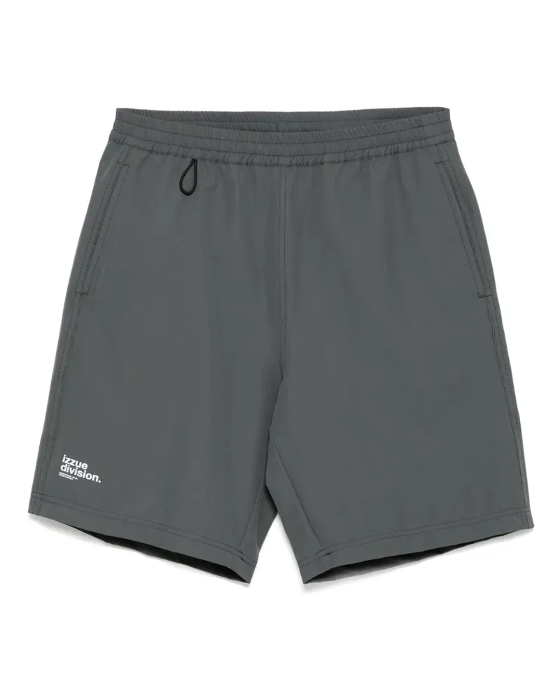Izzue Shorts mit Logo-Print - Grau Grau