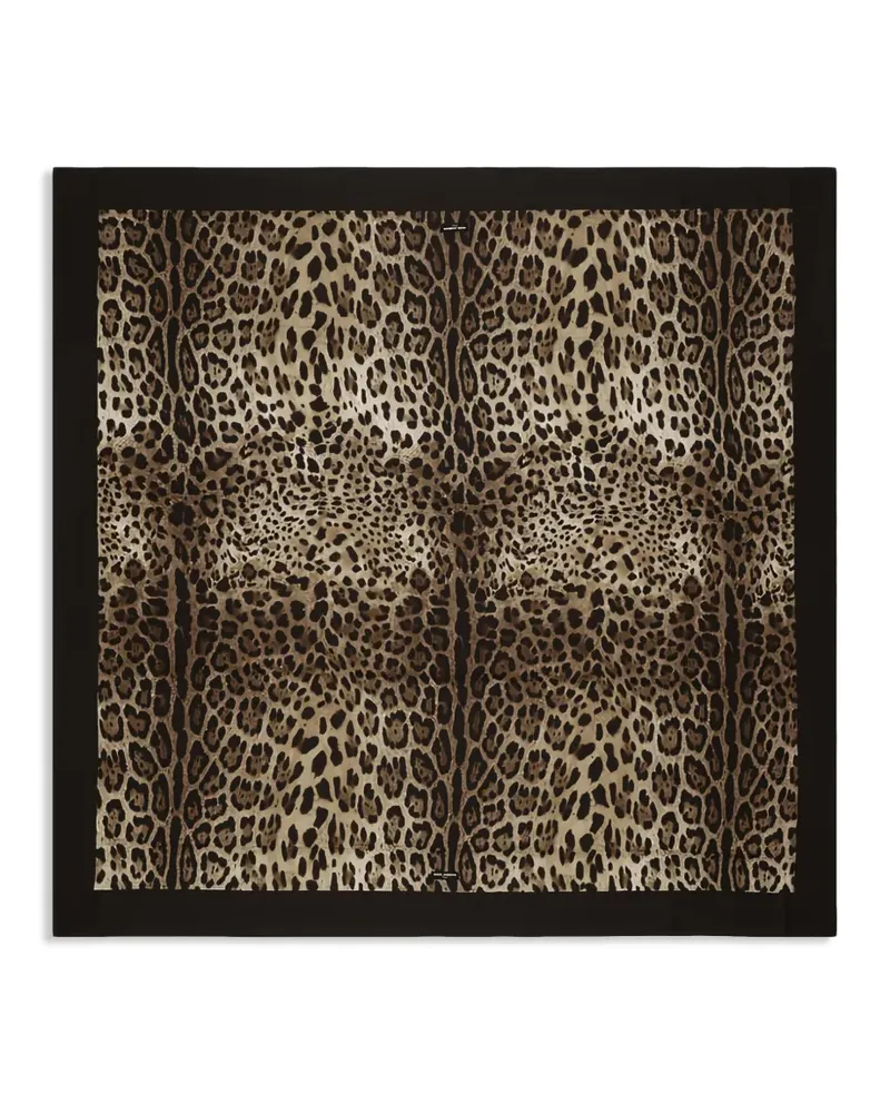 Dolce & Gabbana Überwurf mit Leoparden-Print - Braun Braun