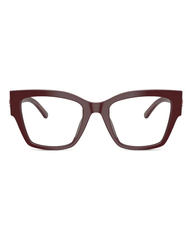 Dolce & Gabbana embellished square-frame glasses - Rot Rot